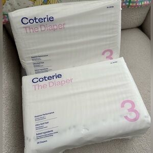 Coterie Size 3 Diapers (2 Packs)
